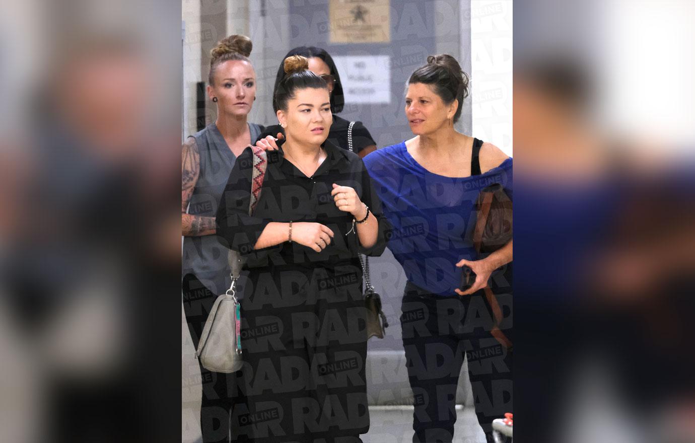 Supporting Amber! See ‘Teen Mom’ Family Surround Portwood At Explosive Court Hearing