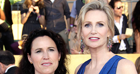 //jane lynch lara embry square getty