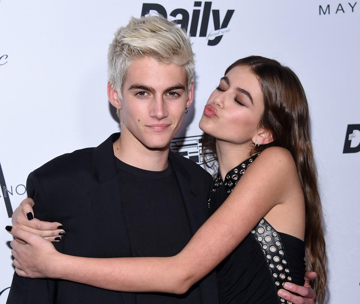 Kaia Gerber discussed how her brother's substance abuse affected their family.