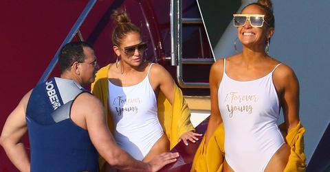 Jennifer Lopez Shows Off Swimsuit Body On Yacht Summer Vacation