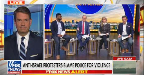 fox news brian kilmeade slams anti israel protestors clash police dnc