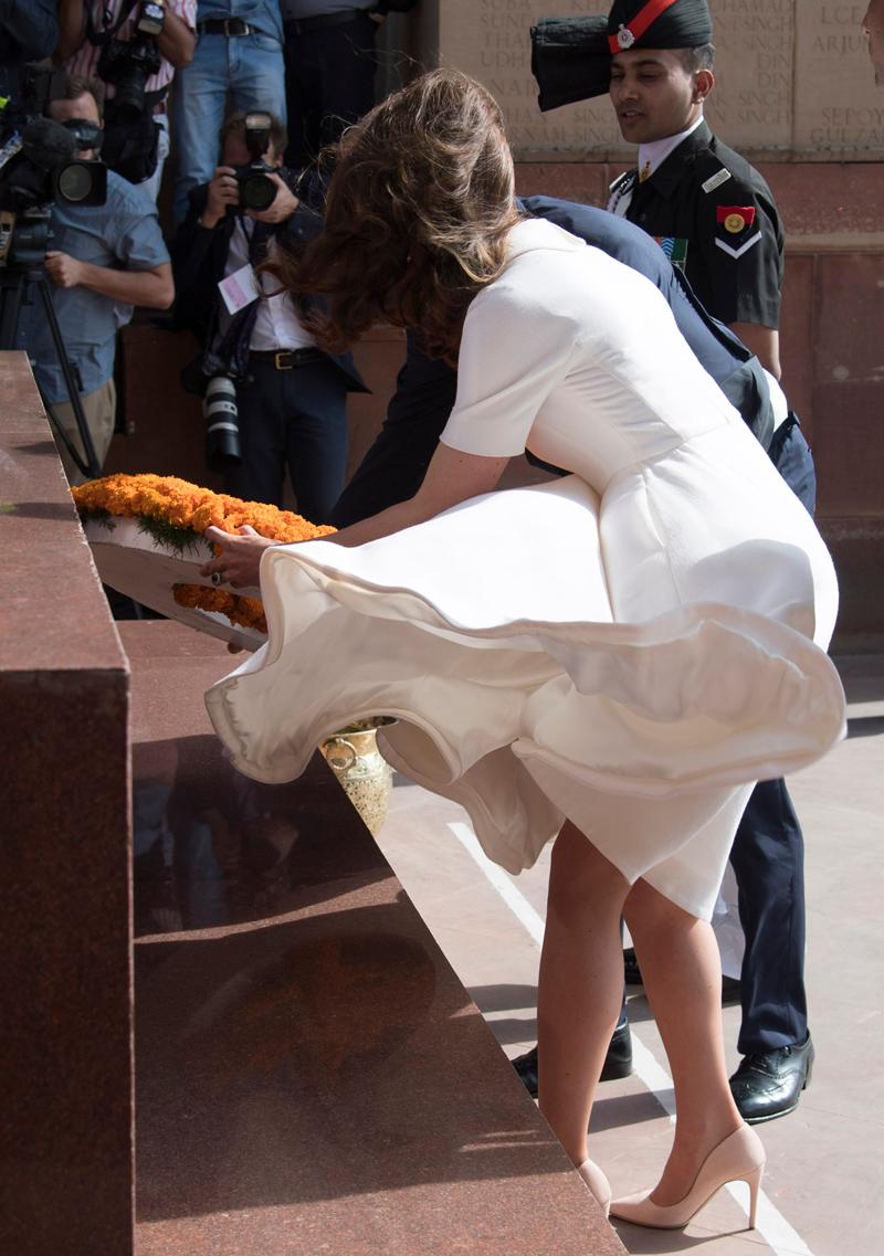 Kate Middleton Wardrobe Malfunction Marilyn Monroe