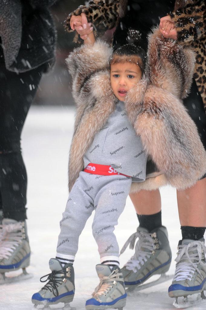 Kim Kardashian North West Ice Skating