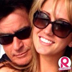 //charlie sheen brett rossi over top engagement party sq