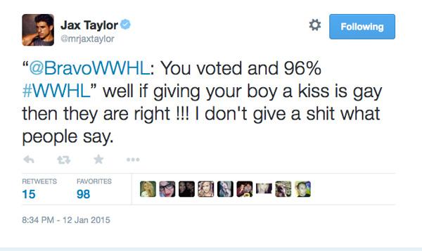 jax taylor gay rumors bravo setup