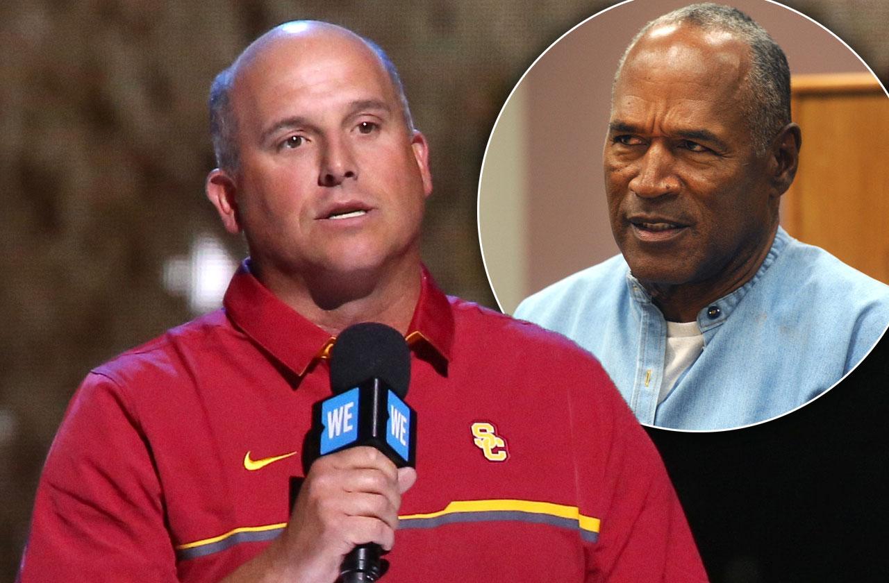 coach clay helton bans oj simpson usc campus