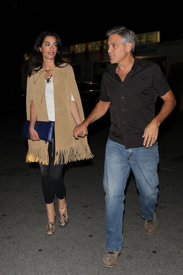 George Clooney Amal Alamuddin Valentines Date