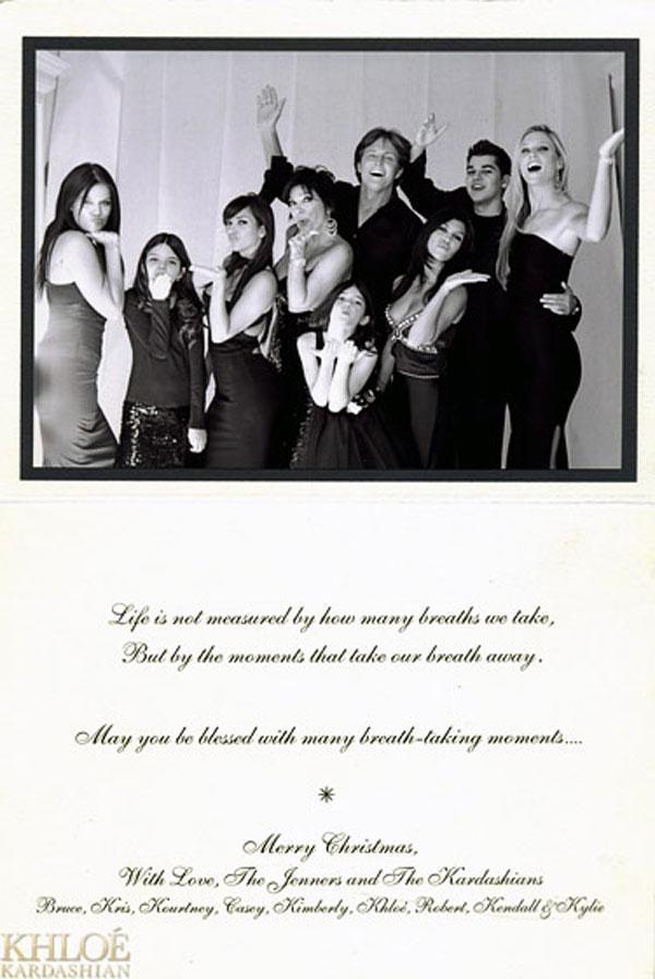 //kardashian christmas card​