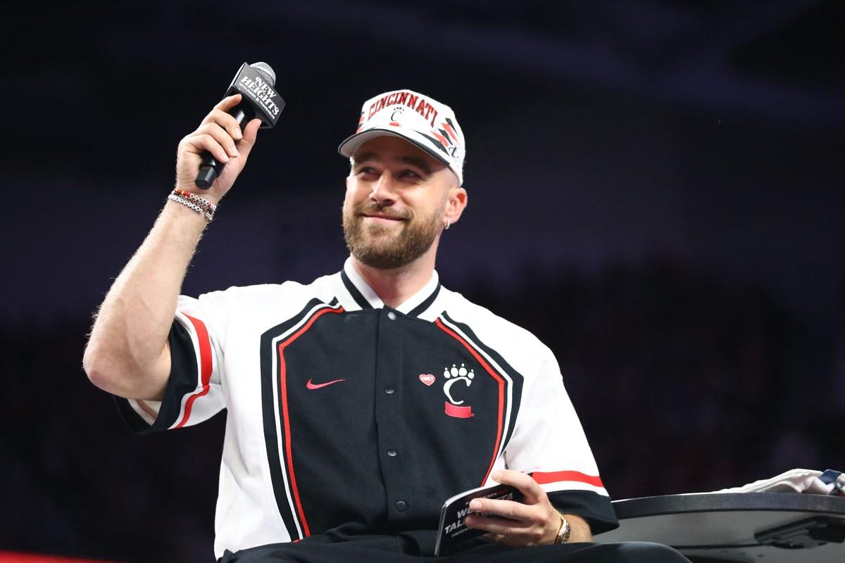 Travis Kelce returned to Kansas City Chiefs training camp less than a month after marrying Taylor Swift.
