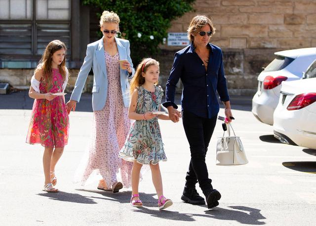 Keith Urban And Nicole Kidman Take Kids To Church Before Christmas