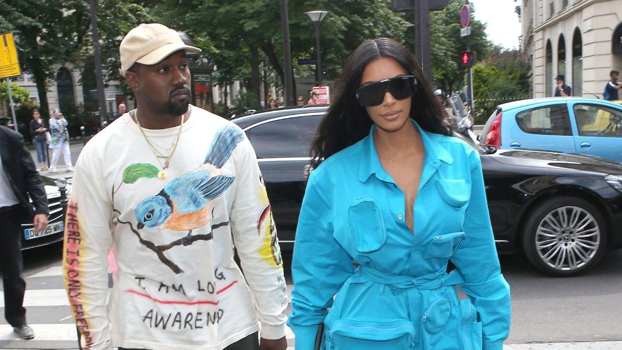 Photo of Kim Kardashian and Kanye West
