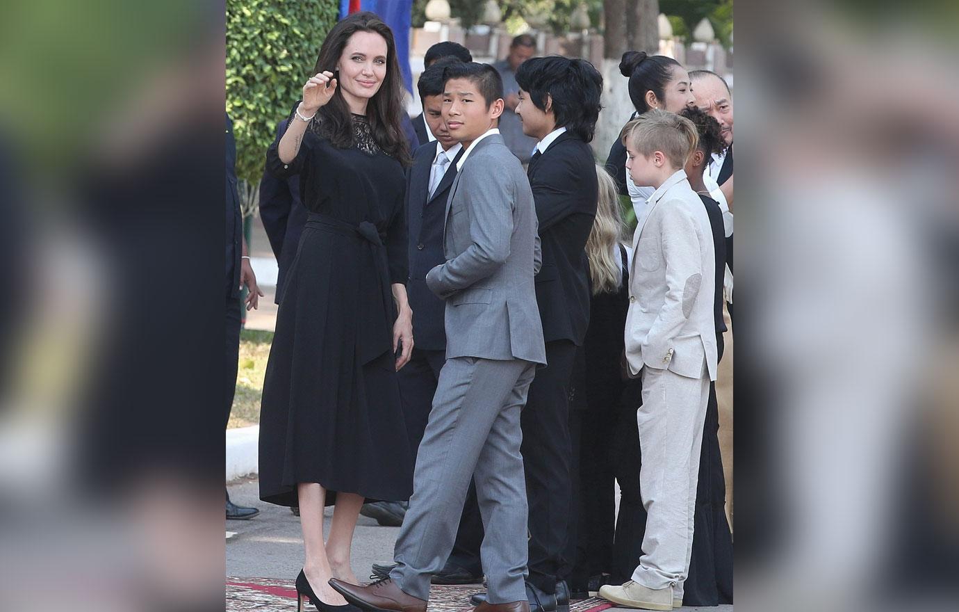 Brad Pitt Angelina Jolie Divorce Custody Battle Kids Cambodia Pics