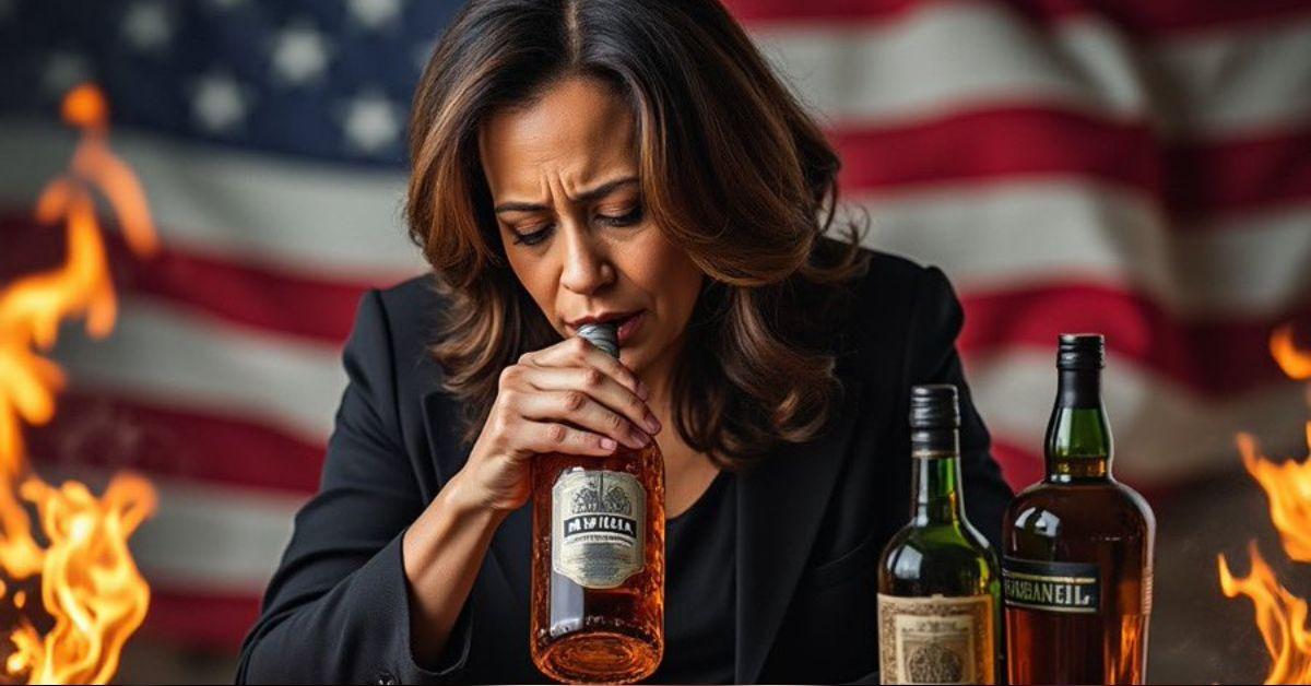 kamala harris drunk