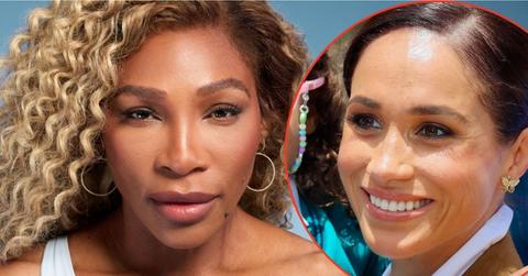 Split photo of Serena Williams and Meghan Markle
