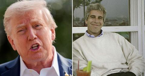 Composite photo of Donald Trump and Jeffrey Epstein