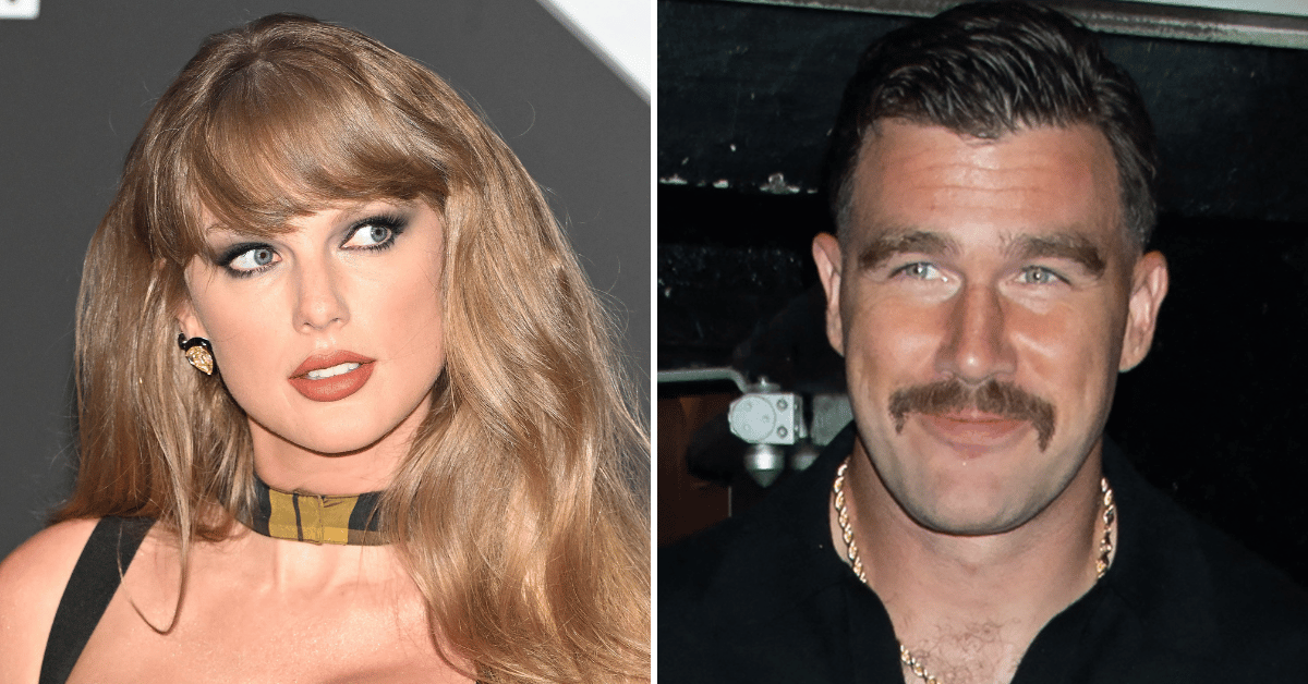 Composite photo of Taylor Swift, Travis Kelce