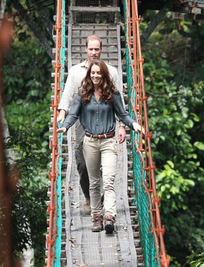 //prince william kate middleton canopy walkway sabah borneo