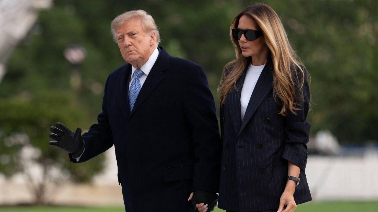 picture of donald trump and melania trump