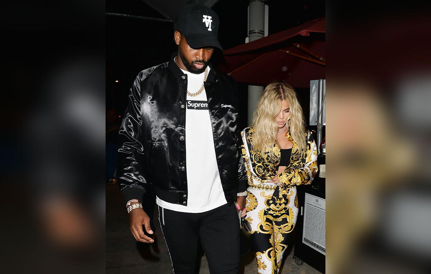 tristan thompson threat third baby mama text message hush money r