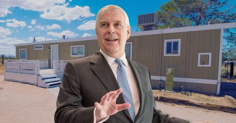 Phot of Andrew Windsor and a mobile home