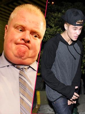 Toronto Crack Mayor Rob Ford Defends Justin Bieber