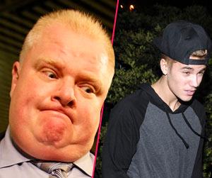 Toronto Crack Mayor Rob Ford Defends Justin Bieber