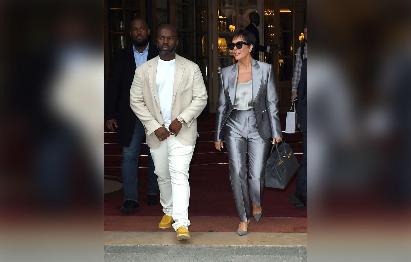 Kris Jenner & Corey Gamble In Paris After ‘KUWTK’ Fight