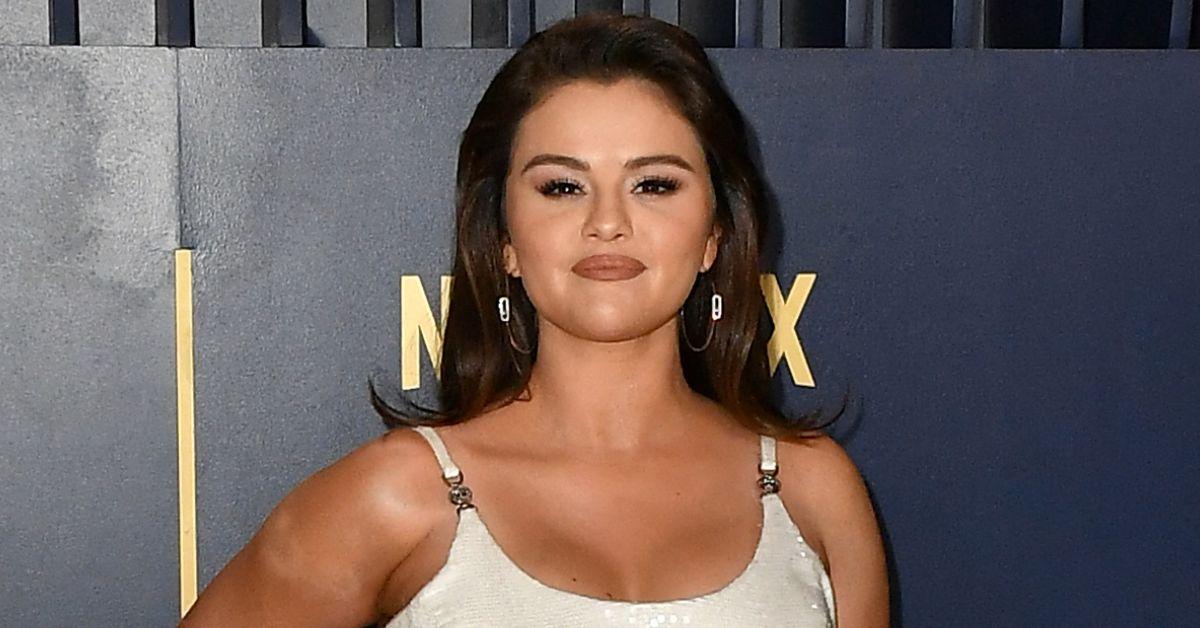 Selena Gomez Wears Diamond ‘B’ Necklace From Benny Blanco on 32nd Birthday