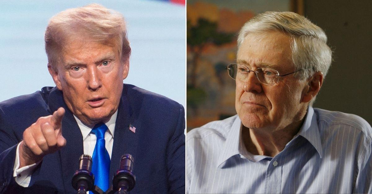 Donald Trump Attacks Charles Koch Calling Him 'Very Stupid' - Vimarsana News