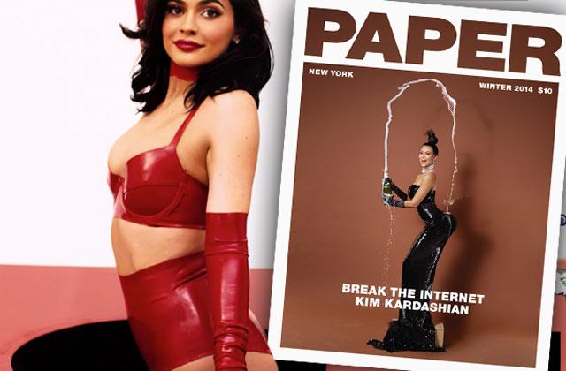 //Kylie Jenner Kim Kardashian Topless Latex Complex Cover pp