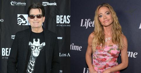 charlie sheen denise richards getting along better after divorce