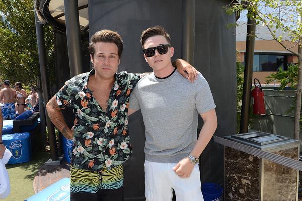 //ryan cabrera and jesse mccartney hang out at ditch fridays truscello