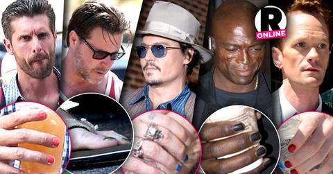 //celebrity men painted nails johnny depp russell brand steven tyler photos pp