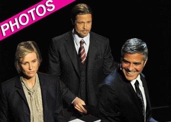 //brad pitt george clooney post