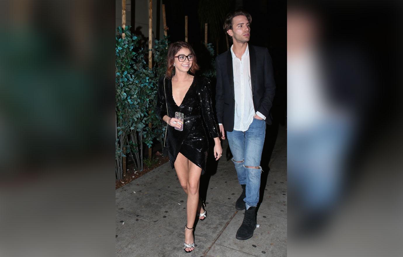 So Exposed! Sarah Hyland Flashes Nipple, Bare Thighs In Tiny Party Dress
