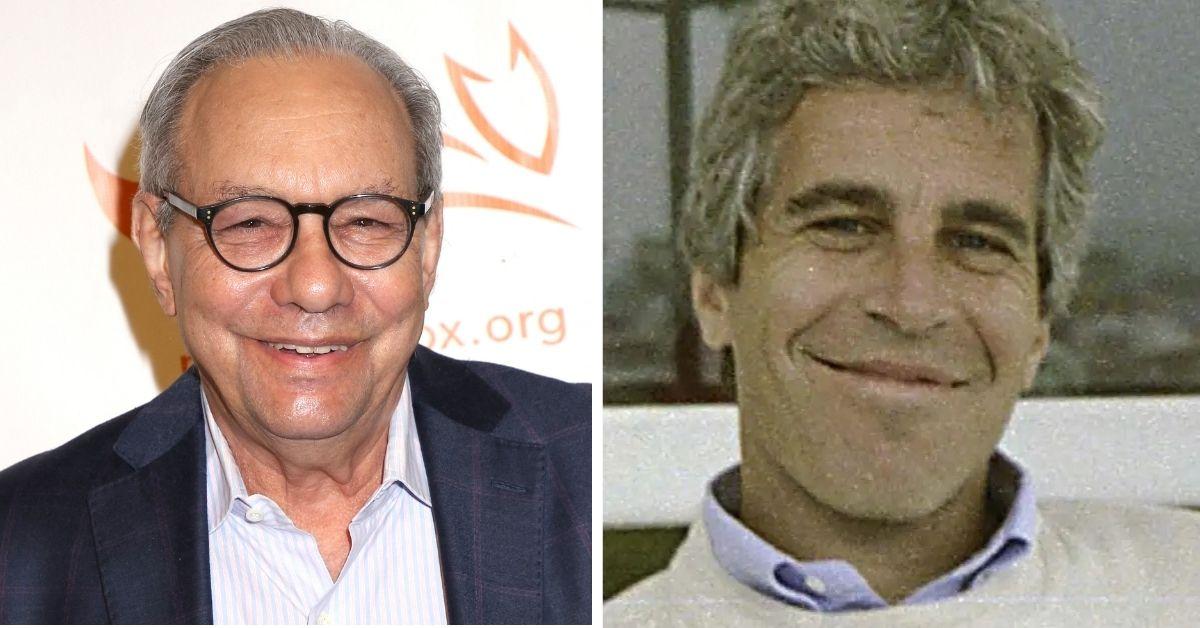 photo of Lewis Black and Jeffrey Epstein