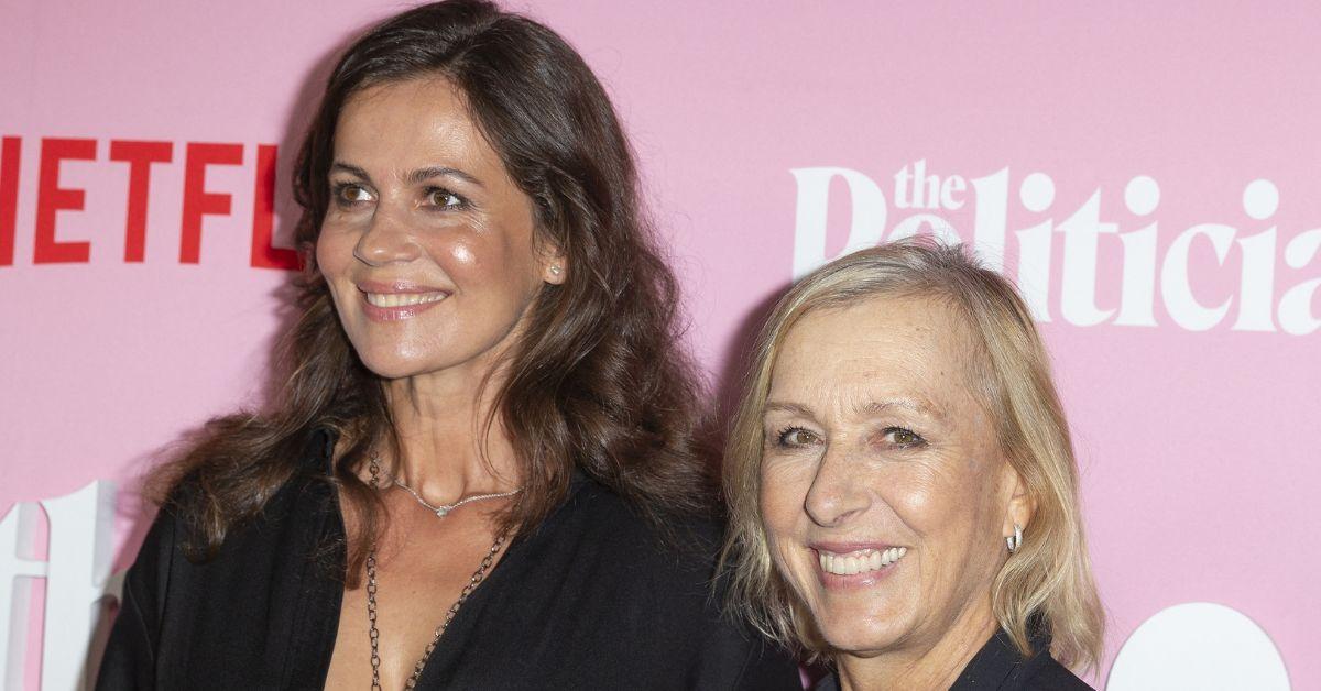 Photo of Julia Lemigova and Martina Navratilova