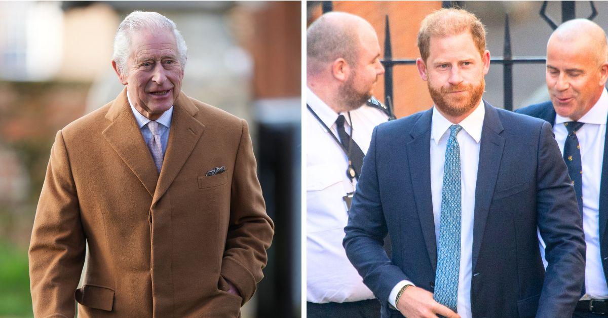 Photo of King Charles and Prince Harry