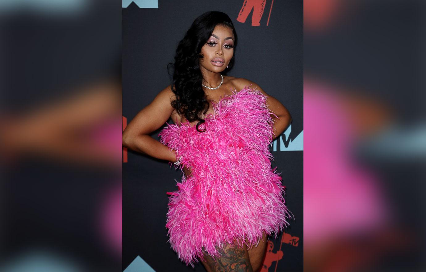 Copycat Blac Chyna Wears Kylie Jenners Pink Feather Dress 