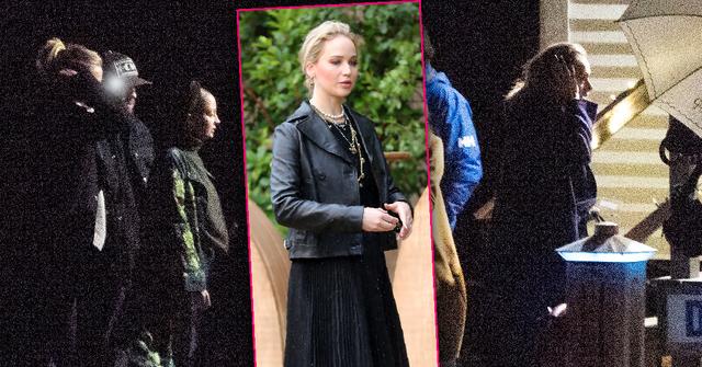 Friends Arrive For Jennifer Lawrence Wedding