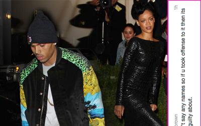 //rihanna cbrown twitter pcn post