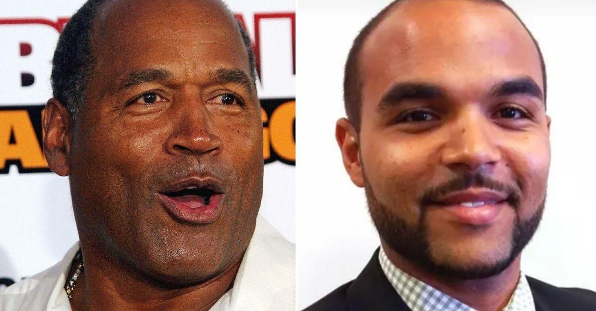 Split photo of O.J. and Justin Simpson