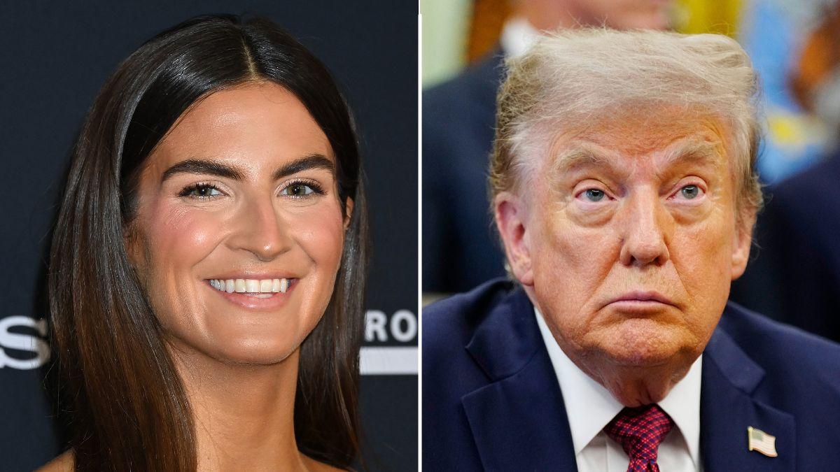 picture of Kaitlan Collins and Donald Trump