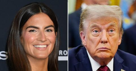 picture of Kaitlan Collins and Donald Trump