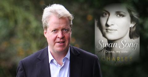Split photos of Earl Spencer and Swan Song: Diana, My Sister