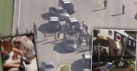 //shocking video florida school gunman firing bullets pp