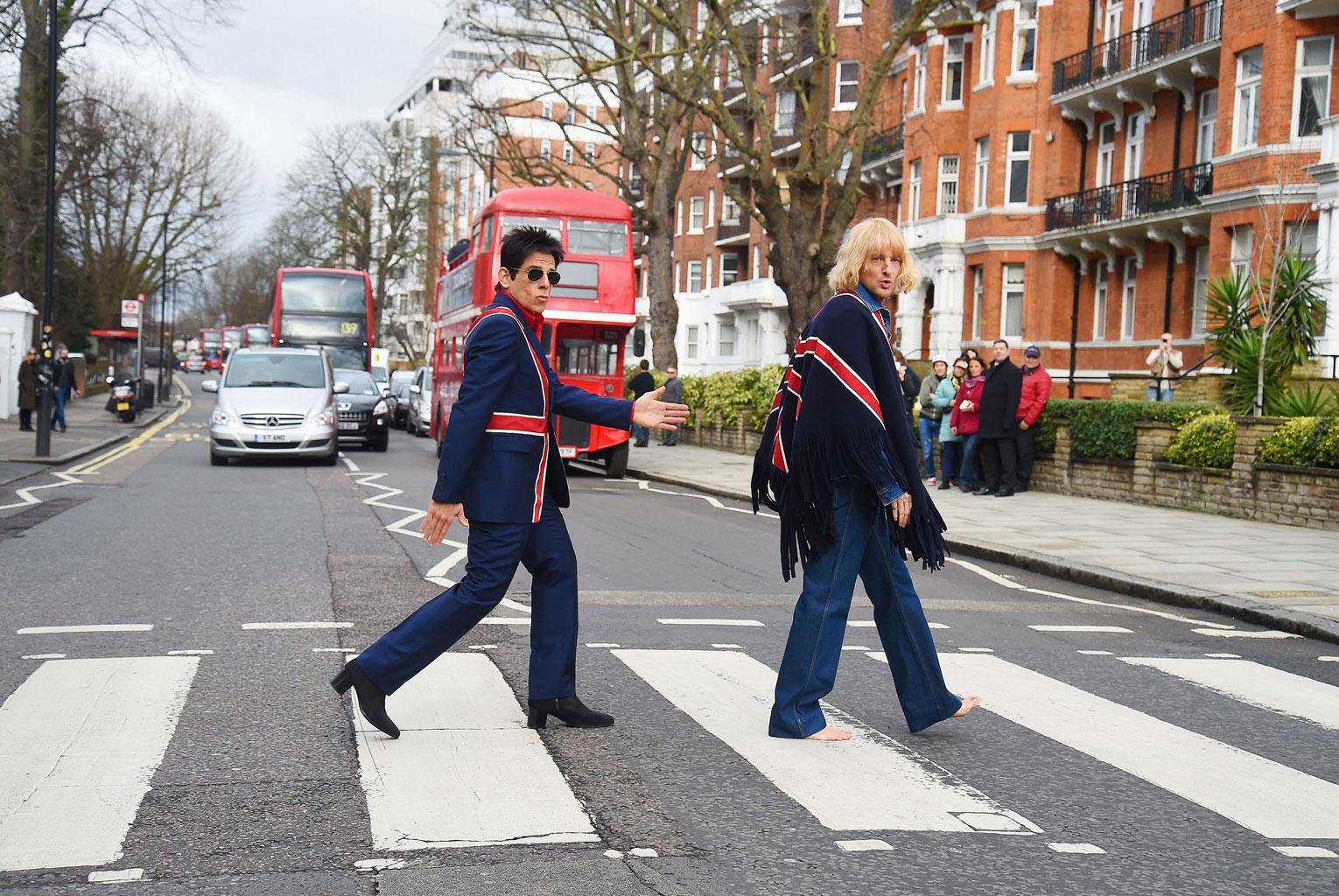 Zoolander 2 Ben Stiller Owen Wilson Beatles Abbey Road