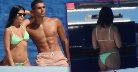 Kourtney Kardashian Wears Bikini On Yacht With Beau Younes Bendjima And Kids