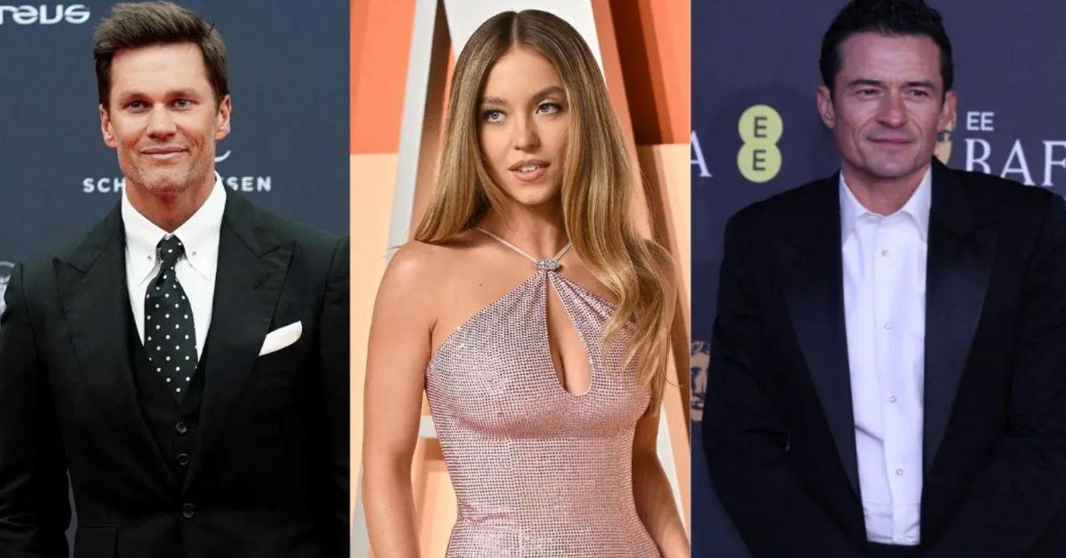 Photo of Tom Brady, Sydney Sweeney and Orlando Bloom