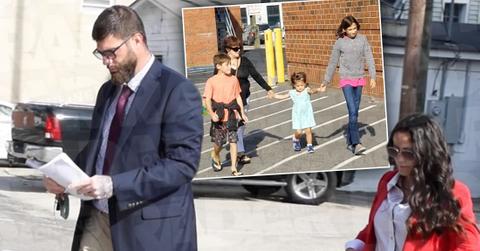 Jenelle & David Walk Into Court With Kids